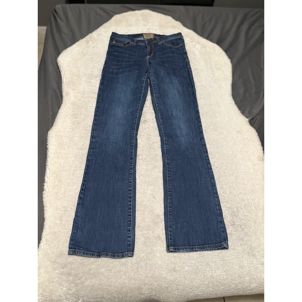 Dear John Denim Women's Blue Mid Rise Bootcut Western Jeans Size 28x34 Pants